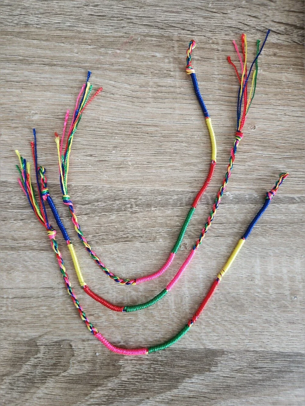 Set Of 3 Handmade Friendship Bracelets